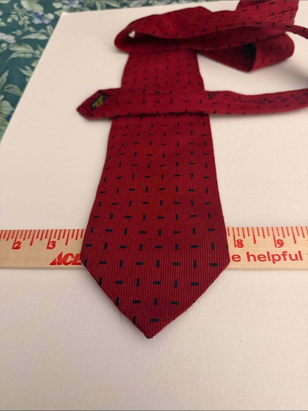 Nat Nast Men's Red Patterned Silk/cotton blend Tie - Preppy classic drink recipe